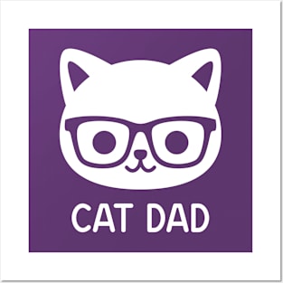 Cat Dad Posters and Art